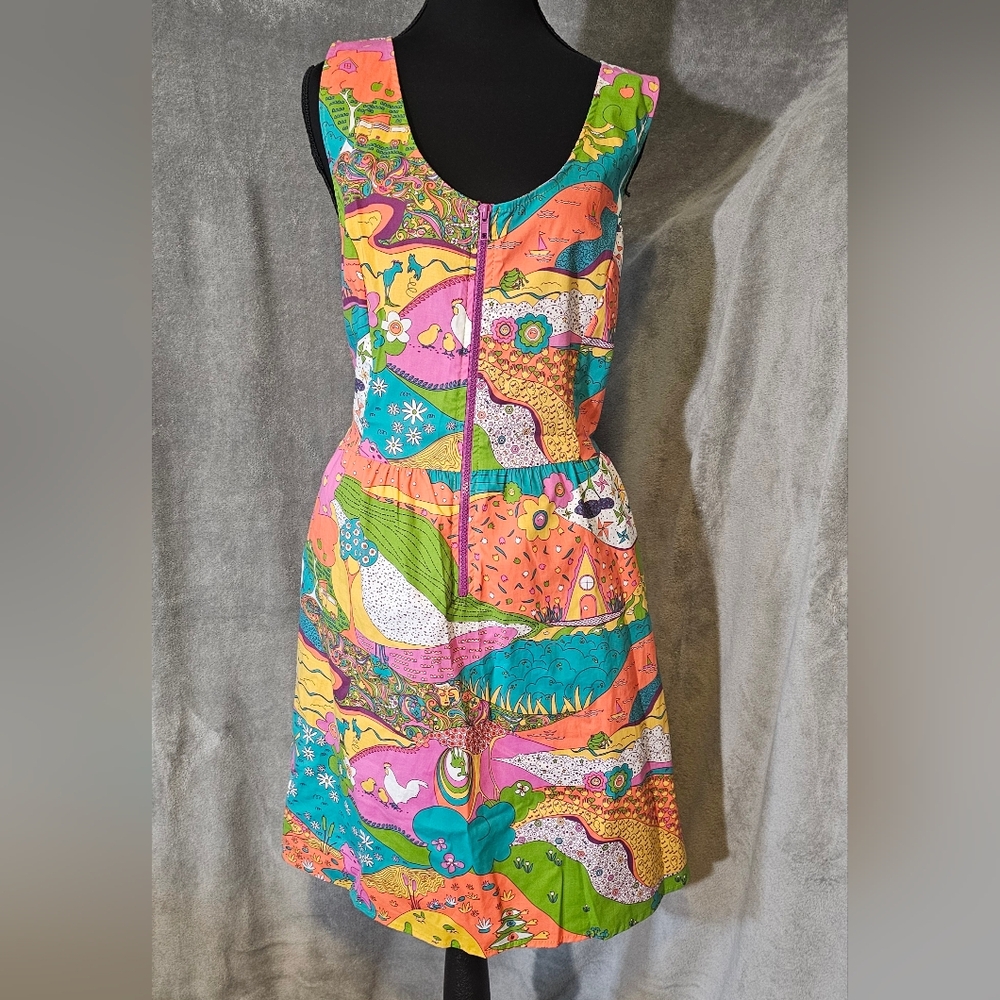Blue Platypus Colorful Sleeveless Women's Dress